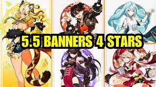 5.5 BANNERS ALONG WITH 4 STARS! XILONEN,VARESA,GAMING,FARUZAN! GENSHIN IMPACT BANNER LEAKS!