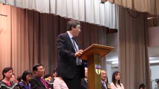 2013聖公會曾肇添中學畢業禮  中文大學校長沈祖堯致辭