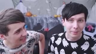 Dan and Phil feeling each others heartbeat (mostly Dan)