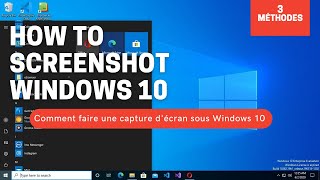 Comment faire une capture d'écran sous Windows 10 ( win 8/ 7)- outil capture d'écran windows 10