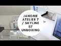 My New Sewing Machine! Janome Atelier 7 / Skyline S7 Unboxing & Stitch Demonstration | Ryan Rix