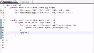 Java Programming Tutorial 34 Table for Multi Arrays1