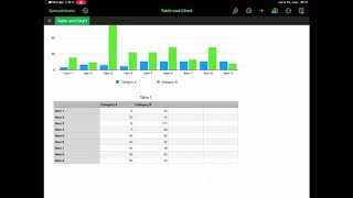 Data Entry Into A Numbers Spreadsheet Using Apple Pencil