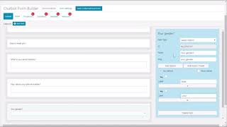 Create conversational forms for the WPBot