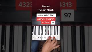 Mozart - Turkish March piano tutorial