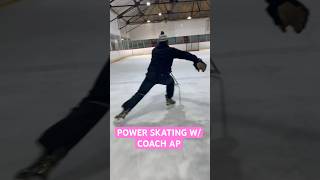 POWER SKATING W/COACH AP #powerskating #hockeyskating #icehockeytraining