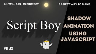 Light Cursor Effect with Moving Text Shadows | JavaScript Project | #cursor