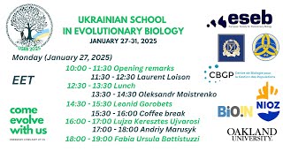 Ukrainian School in Evolutionary Biology 2025 (27.01.2025 10:00-13:00)