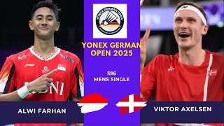 ALWI FARHAN INA) VS VIKTOR AXELSEN (DEN) | GERMAN OPEN 2025