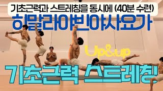 초보자도 OK! 40분 기초근력 + 스트레칭 히말라야 빈야사 요가