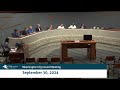 September 30, 2024 Bloomington City Council Meeting