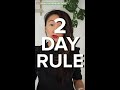 2-Day Rule to Stick to Healthy Habits #shorts