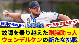 DeNAファンの感謝と別れ…ウェンデルケンが再び挑むMLBの世界「また日本で見たかった！」ファンが惜しむ【海外の反応】【プロ野球】【MLB】