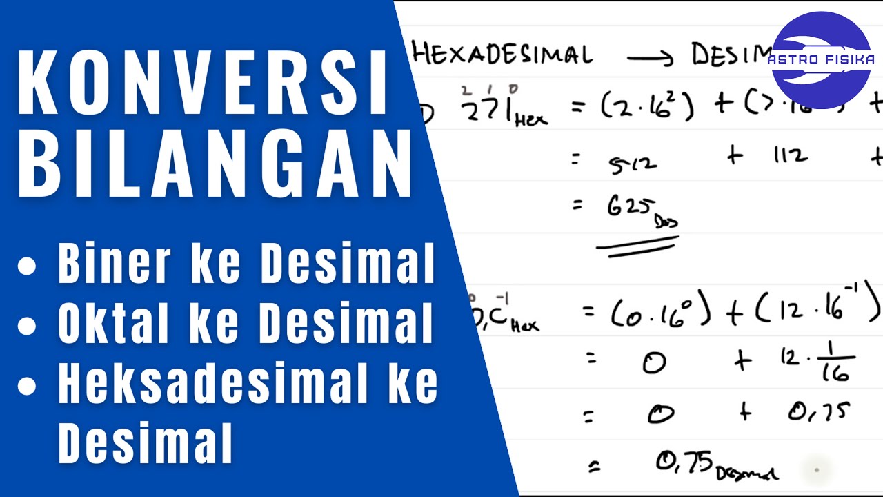 KONVERSI BILANGAN PART 1: BASE N (BINER, OKTAL, DAN HEKSADESIMAL) KE ...