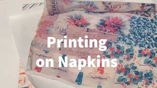 Printing on Napkin