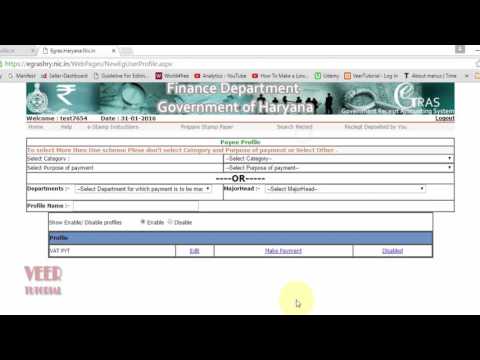How to Make Online Challan Haryana VAT | CST | Egras HRY How to Make Online Challan Haryana VAT | CST | Egras HRY