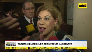 Torres Kirmser juró tras varios incidentes