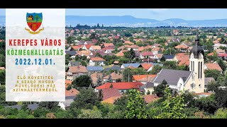 KÖZMEGHALLGATÁS  (2022.12.01.) - ÉLŐ KÖZVETÍTÉS