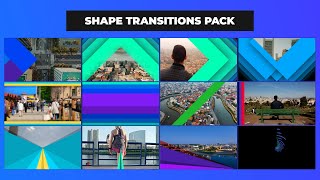 Shape Transitions Pack After Effects Template | Beautiful and Clean Designs
