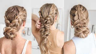 3 EASY DUTCH BRAID UPDOS | Missy Sue