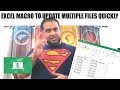 Excel macro to update multiple files quickly