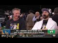 Klay Thompson & Steve Kerr Join GameTime after Game 6 Win  2022 NBA Finals