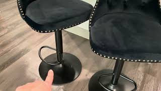 Modern swivel bar stool