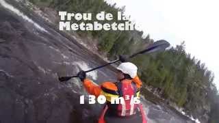 GoPro: Descente de la Metabetchouan à 130cms - Kayak Saguenay