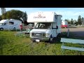 Canadream Ford E450 camper op camping in L'Islet aan Lawrence rivier