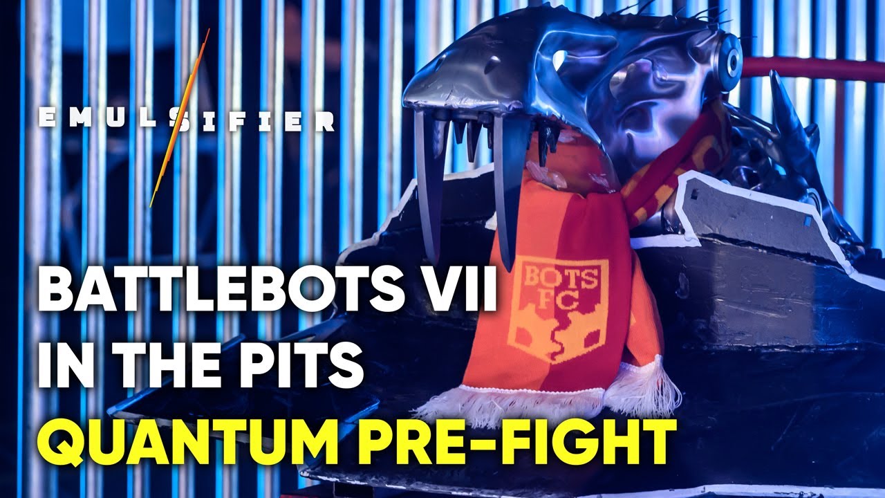 Emulsifier Battlebots Vii In The Pits Quantum Pre Fight Youtube