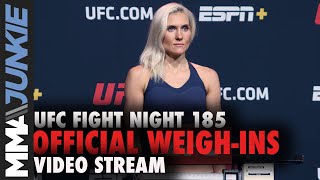 UFC Fight Night 185 official weigh-ins