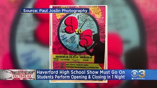 Haverford High School Holds Opening And Closing Night Of Play In Front Of Empty Theater