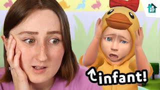 can i survive playing with ONLY an infant in the sims?