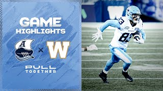 CFL Game Highlights - Toronto Argonauts at Winnipeg Blue Bombers - September 29, 2023