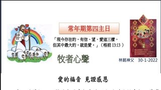 常年期第四主日(丙年讀經） 2022 年1月30日 ~ 林銘神父講道分享