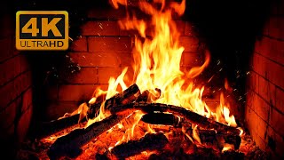 🔥 Cozy Fireplace 4K (12 HOURS). Fireplace with Crackling Fire Sounds. Fireplace Ambience