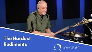 Two of the hardest Drum Rudiments. Bruce Becker's Tip of the Day!