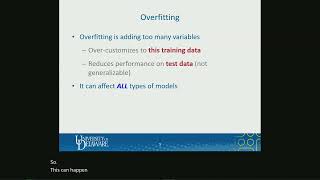 Overfitting & Variable Selection & Stepwise Regression