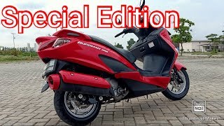 Review Suzuki Burgman 200 si Merah Special Edition