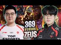 T1 ZEUS vs TES 369! - T1 Zeus Plays K'sante TOP vs TES 369 Rumble! | Season 2024