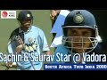 Sachin Tendulkar & Saurav Ganguly Star | Thrilling Finish @ Vadora | South Africa Tour India 2000