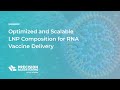 Optimized and Scalable LNP Composition for RNA Vaccine Delivery