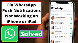iPhone WhatsApp Push Notifications Not Working Fix WhatsApp Notifications Issue After iOS Update
