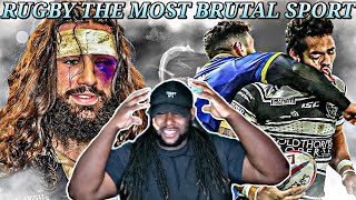 American Football Player React to PROOF That Rugby Is the MOST BRUTAL Sport | Bone Crunchin Big Hits