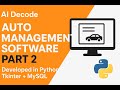 Auto Management Software | Python Tkinter + MySQL Project | AI Decode