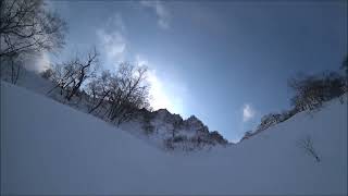 定山渓天狗岳Ⅱ峰スキー滑走