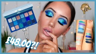 OMG! NEW JEFFREE STAR BLUE BLOOD PALETTE REVIEW, SWATCHES & TUTORIAL | MAKEMEUPM