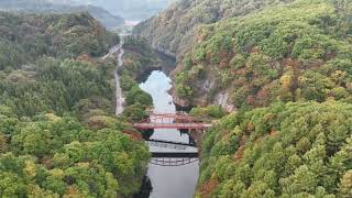 群馬県みなかみ町藤原の紅葉パート2  ドローン空撮