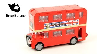 Lego Creator 40220 London Bus - Lego Speed Build