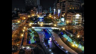 台中柳川水岸聖誕空拍